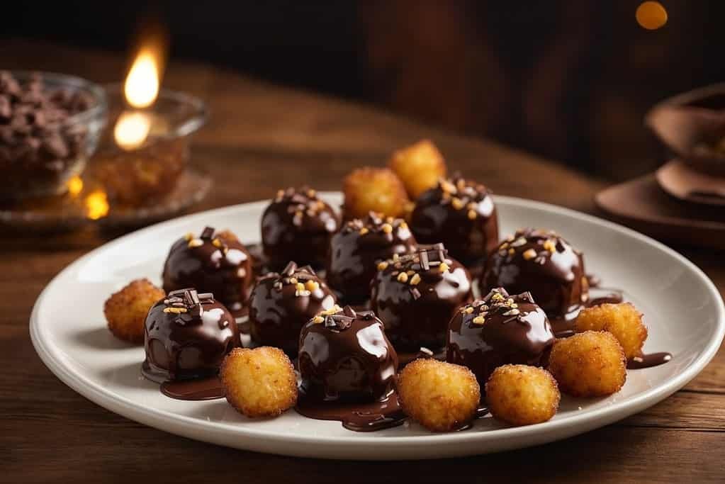 Chocolate-Dipped Tots