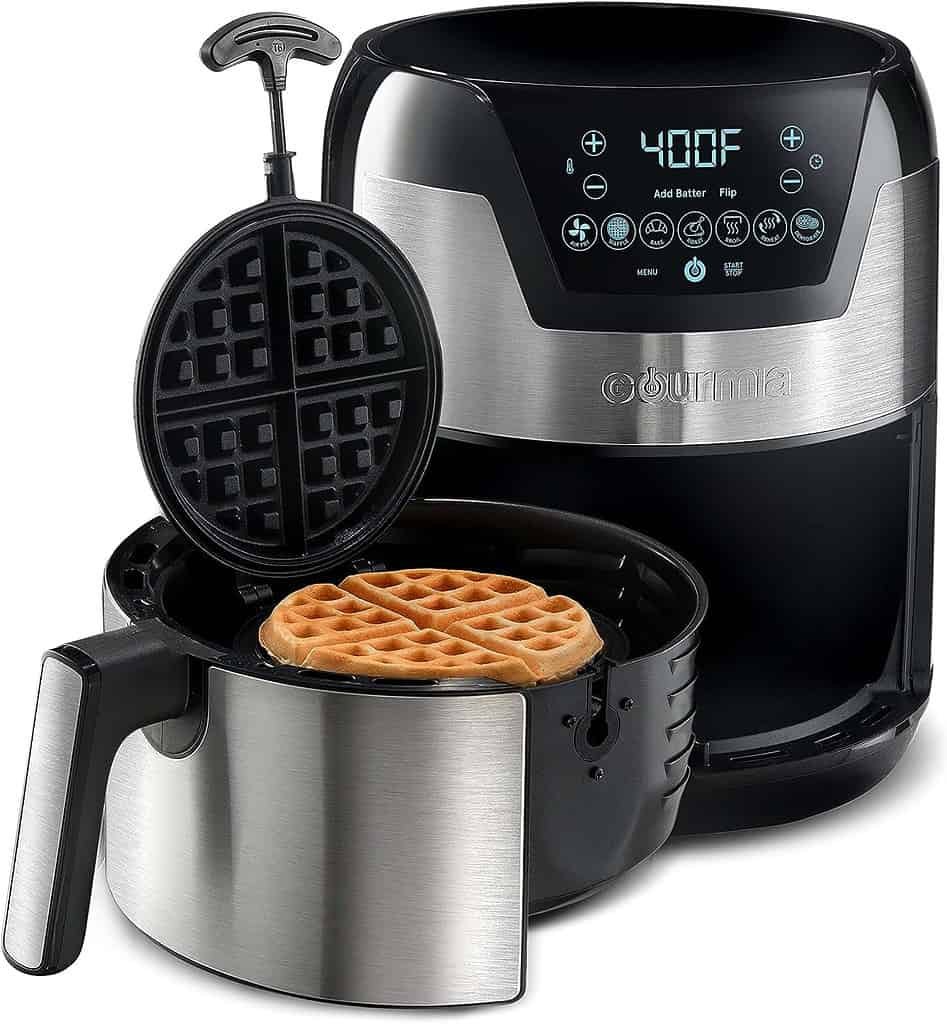 Gourmia GAFW598 2 in 1-5-Quart Digital Air Fryer + Waffle Maker