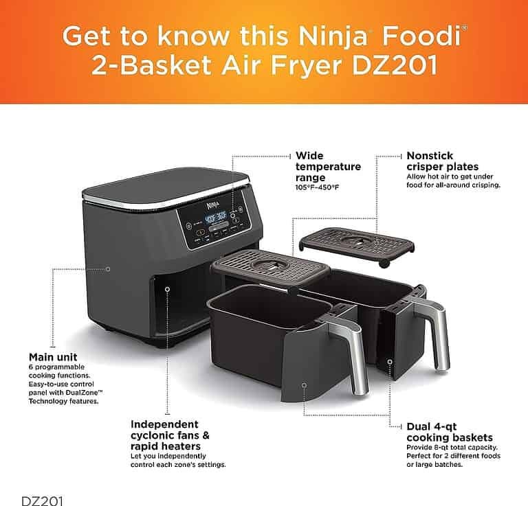 Ninja DZ201 Foodi 8 Quart Air Fryer Review