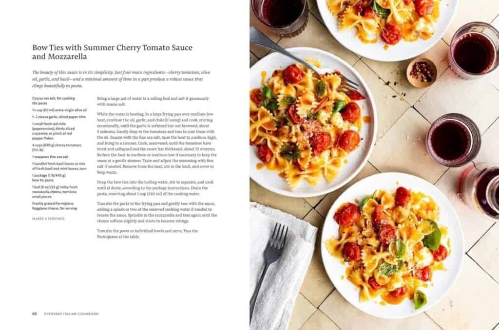 Everyday Italian Cookbook Review: Bow Ties with Summer Cherry Tomato Sauce