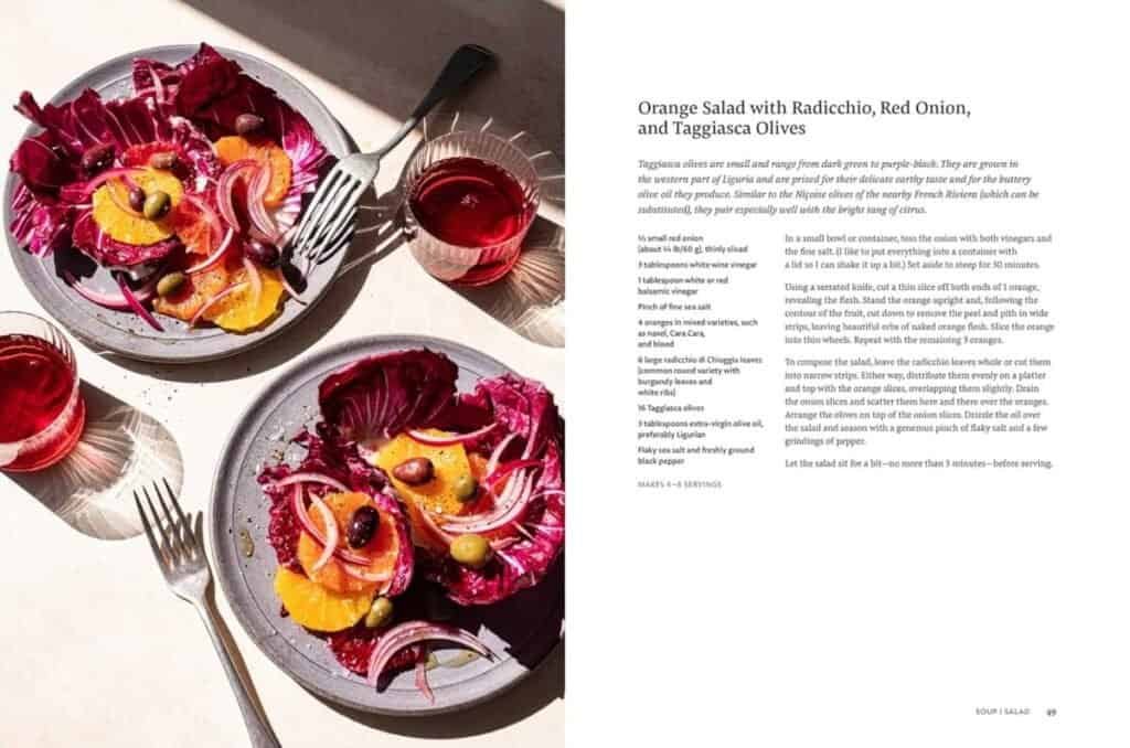 Everyday Italian Cookbook Review: Organe Salad recipe
